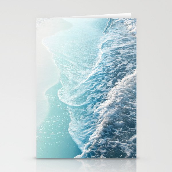 Soft Turquoise Ocean Dream Waves #1 #Water #Decor #Art #Homestorie Stationery Card