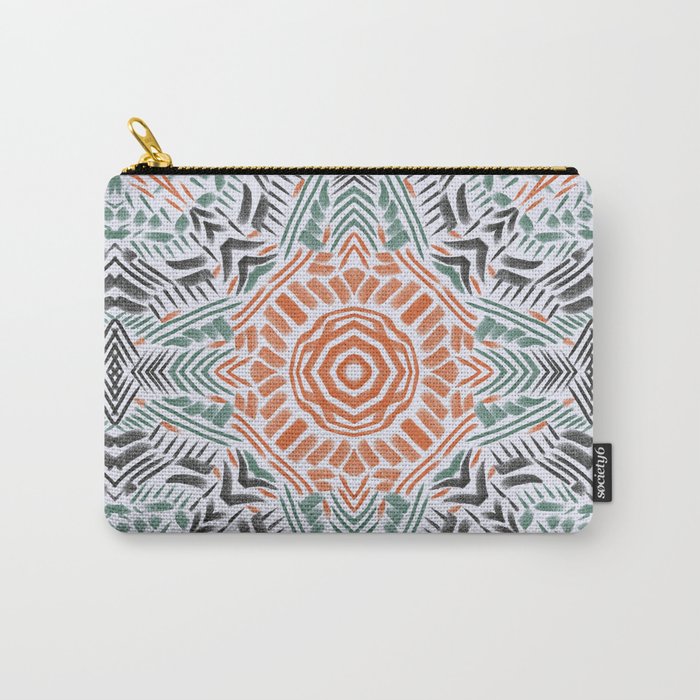 Modern Brushstroke Mosaic Carry All Pouch