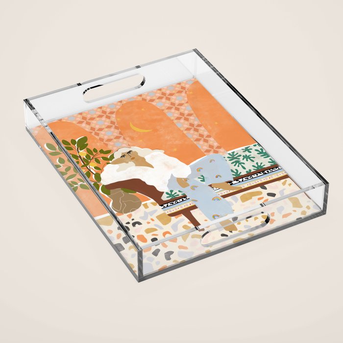 There Is Always Sunshine After Rain Acrylic Tray