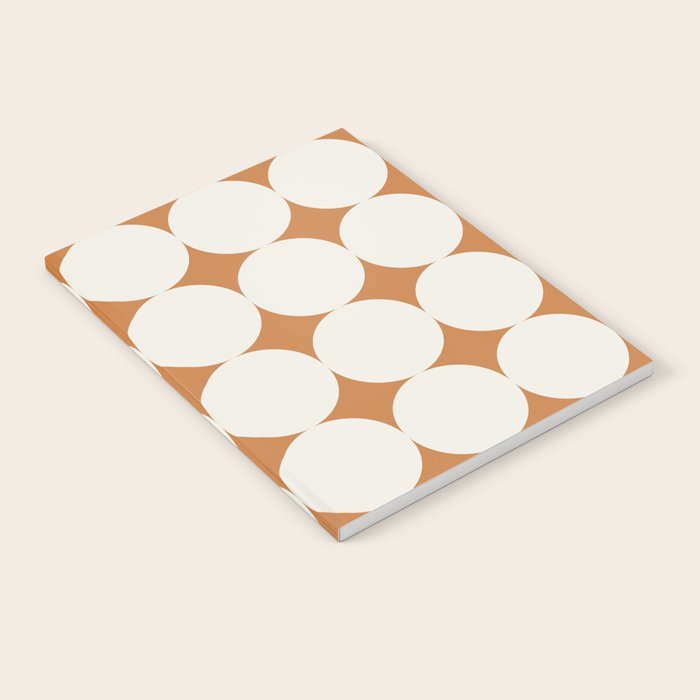 Circular Minimalism - Retro Orange Notebook
