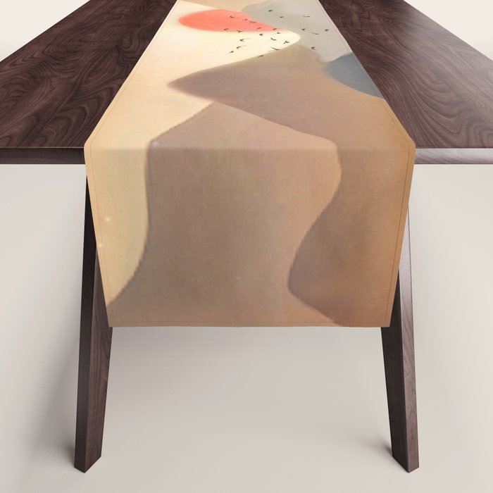 Wilderness Becomes Alive At Night Table Runner
