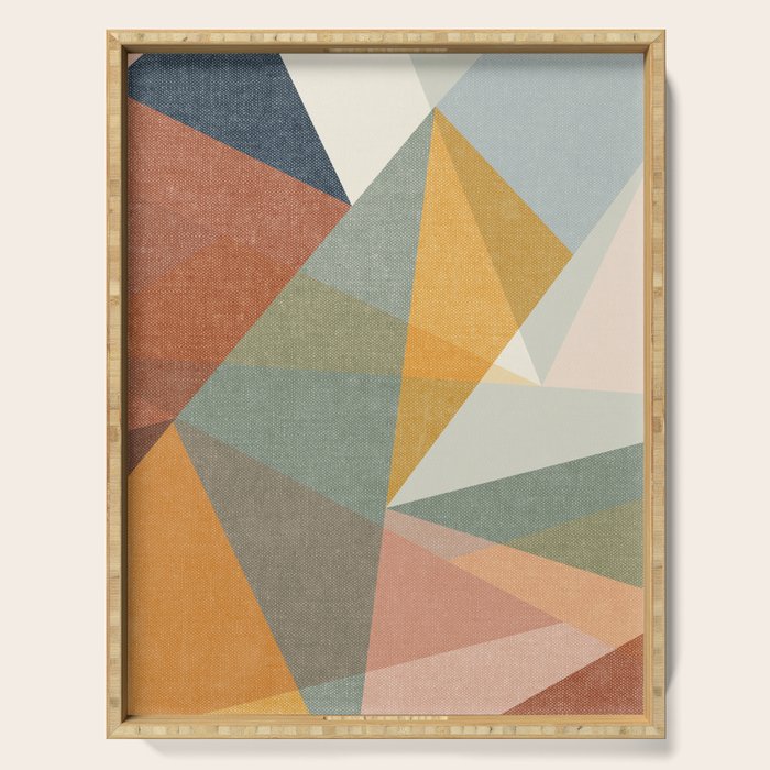 Modern Triangle Mosaic - Multi Serving Tray