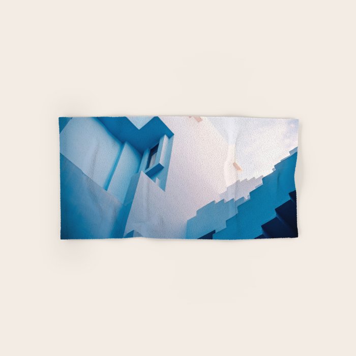 Muralla Roja Blue And Pink Geometric Walls Bath Towel