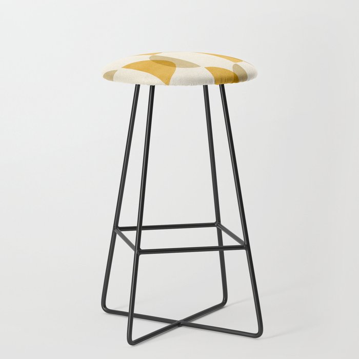 Shape Study In Gold / Geometric Pattern Stool