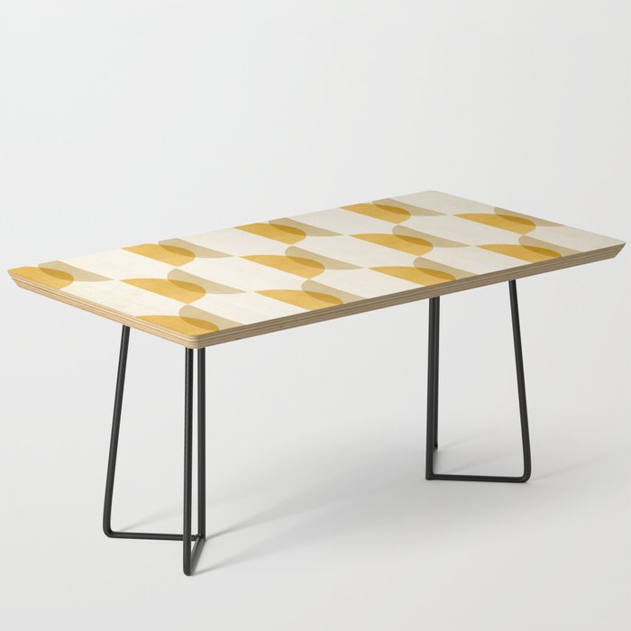 Shape Study In Gold / Geometric Pattern Coffee Table