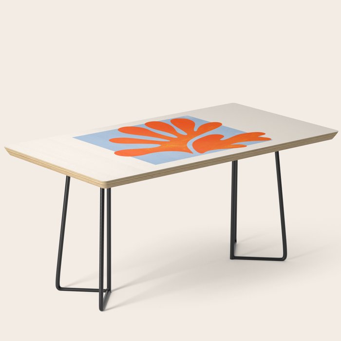 Red Coral Leaf: Matisse Paper Cutouts Ii Coffee Table