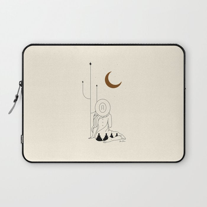 Talking To The Moon - Rustic Laptop Sleeve