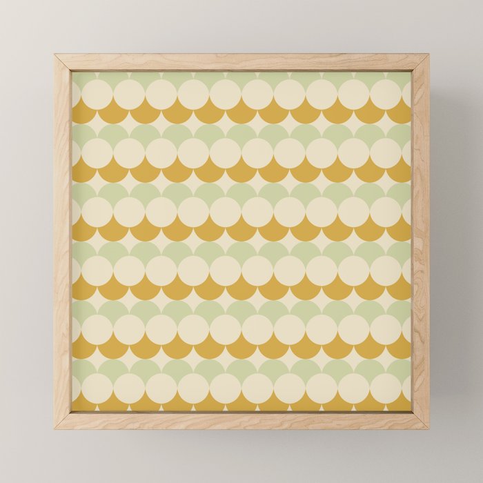 Retro Circular Pattern Iii Mini Art Print
