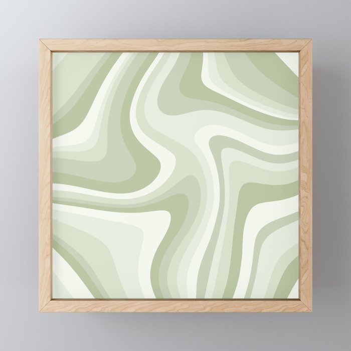 Abstract Wavy Stripes Lxxviii Mini Art Print