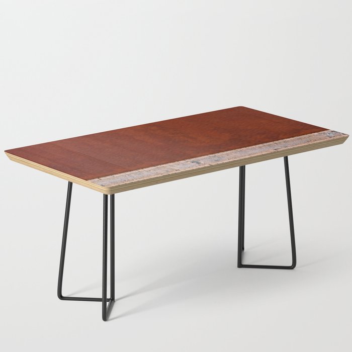 Pink And Red Salt Lake In Italy Coffee Table