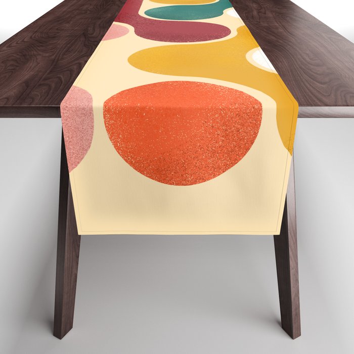 Color Pops - Mid Century Style  Table Runner