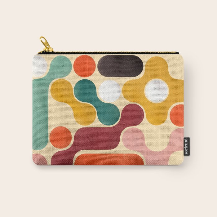 Color Pops - Mid Century Style  Carry All Pouch