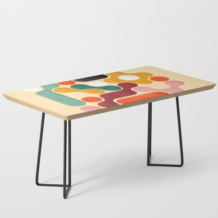 Color Pops - Mid Century Style  Coffee Table