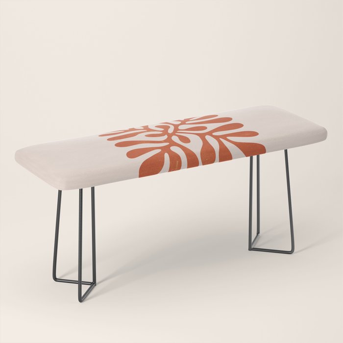Nature Leaf Cutouts Iii: Terracotta Edition | Mid-Century Henri Matisse Series Bench
