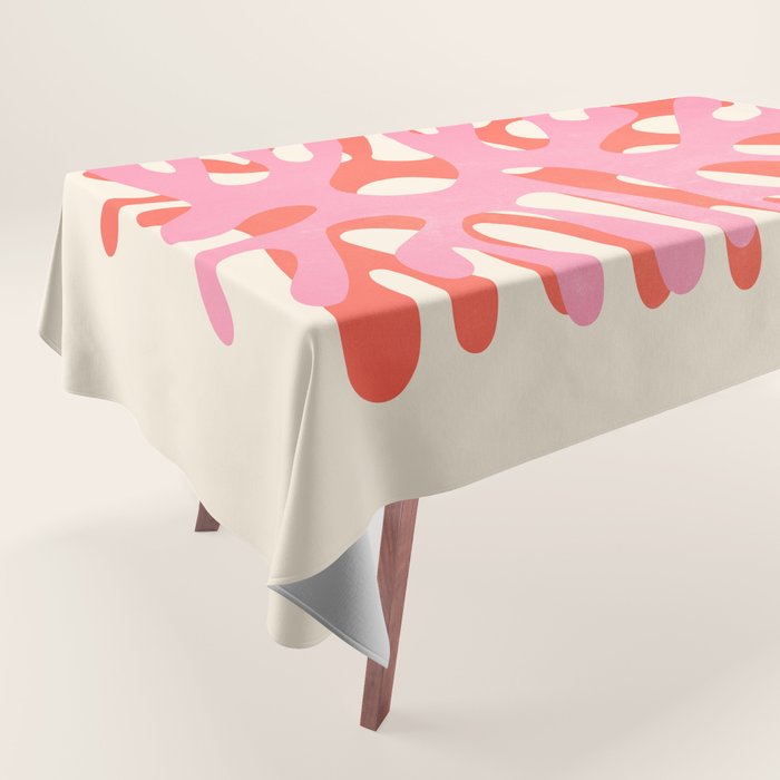 Sea Leaf: Matisse Collage Peach Edition Tablecloth