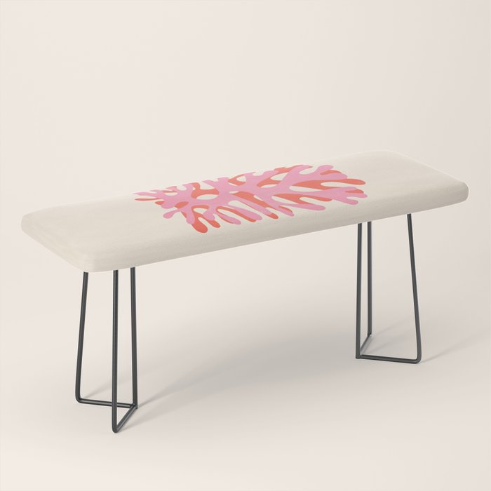 Sea Leaf: Matisse Collage Peach Edition Bench