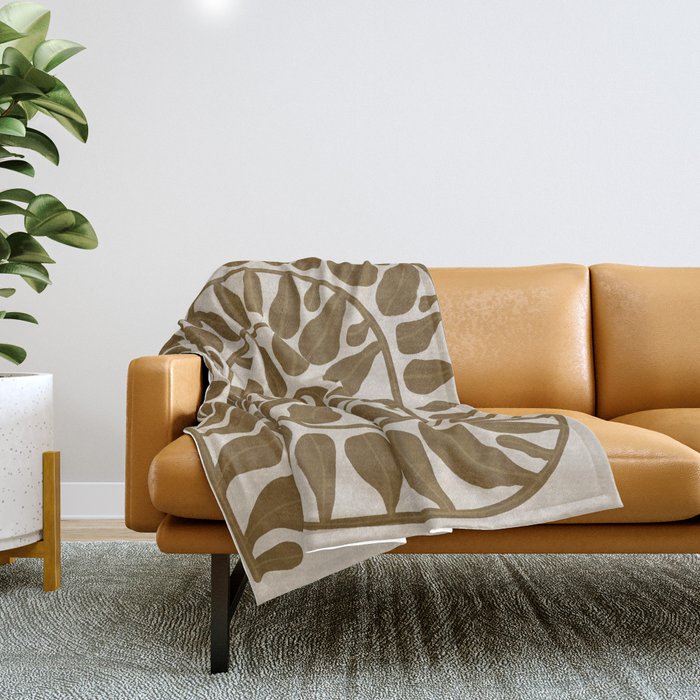 One Hundred-Leaved Plant #6 Throw Blanket