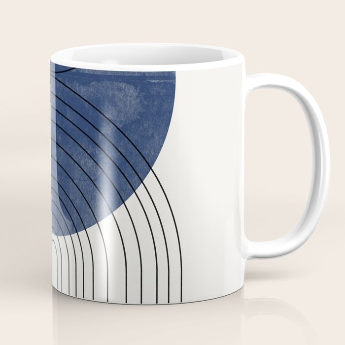 Mid Century Modern Blue Perfect Balance Coffee Mug