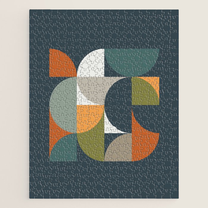 Mid Century Geometric 12/2 Jigsaw Puzzle
