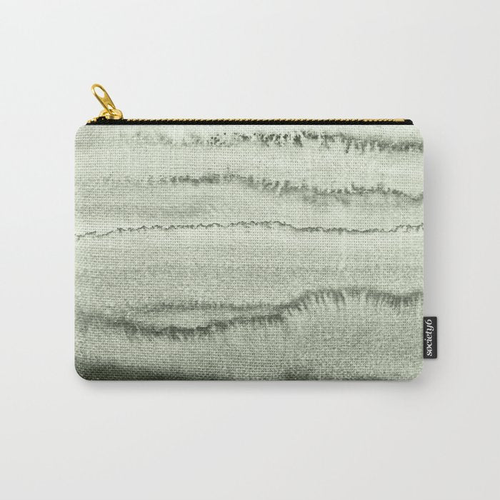 Within The Tides - Sage Green By Ms  Carry All Pouch