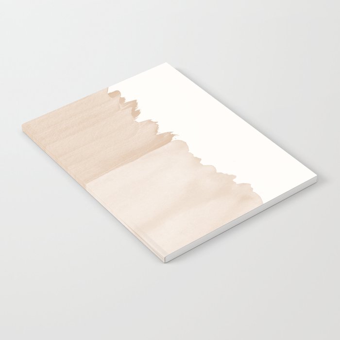 Warm Beige Abstract Minimalism #1 #Minimal #Ink #Decor #Art #Homestorie Notebook