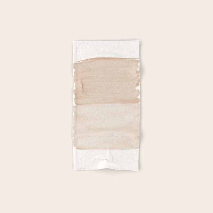 Warm Beige Abstract Minimalism #1 #Minimal #Ink #Decor #Art #Homestorie Bath Towel