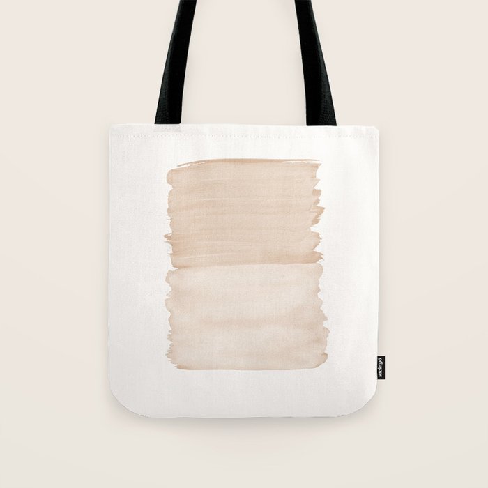 Warm Beige Abstract Minimalism #1 #Minimal #Ink #Decor #Art #Homestorie Tote Bag