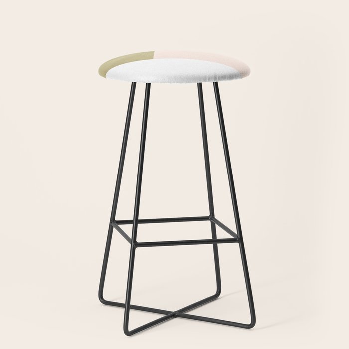 Gold Meets Blush & White Geometric #1 (Faux Foil) #Decor #Art #Homestorie Stool