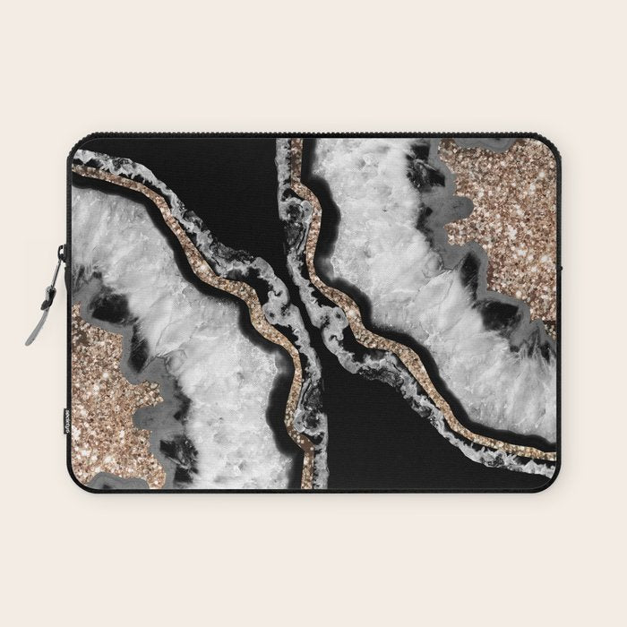 Yin Yang Agate Glitter Glam #8 #Gem #Decor #Art #Homestorie Laptop Sleeve