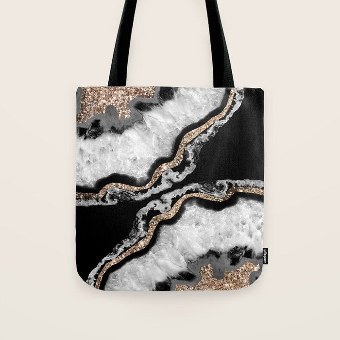 Yin Yang Agate Glitter Glam #8 #Gem #Decor #Art #Homestorie Tote Bag
