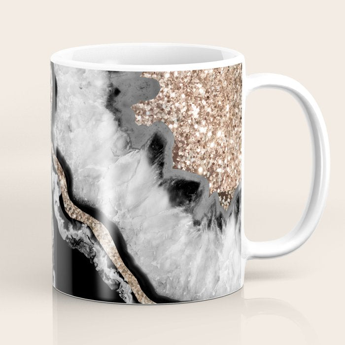 Yin Yang Agate Glitter Glam #8 #Gem #Decor #Art #Homestorie Coffee Mug