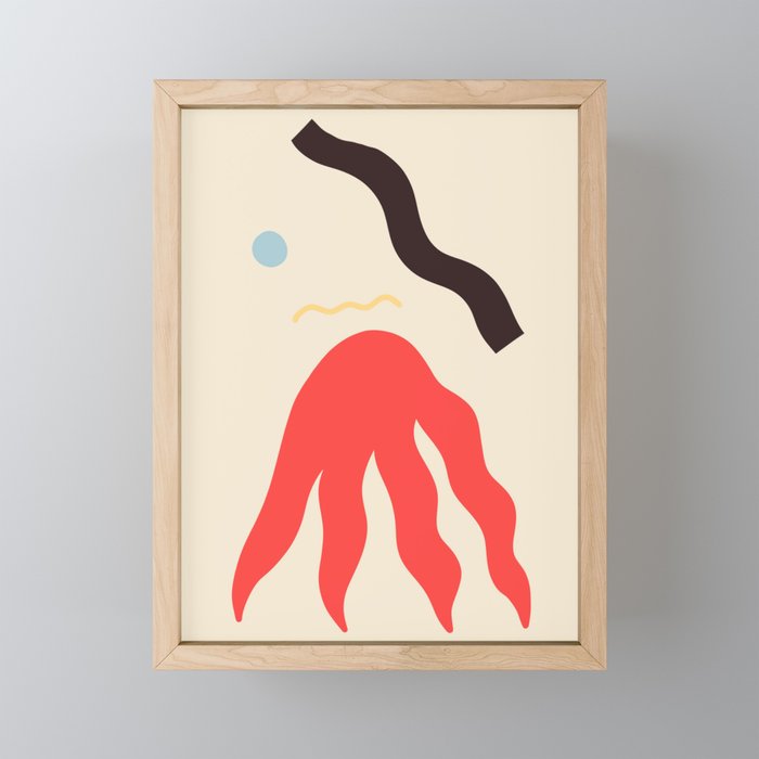 Abstract Portrait Of Anastasia Mini Art Print