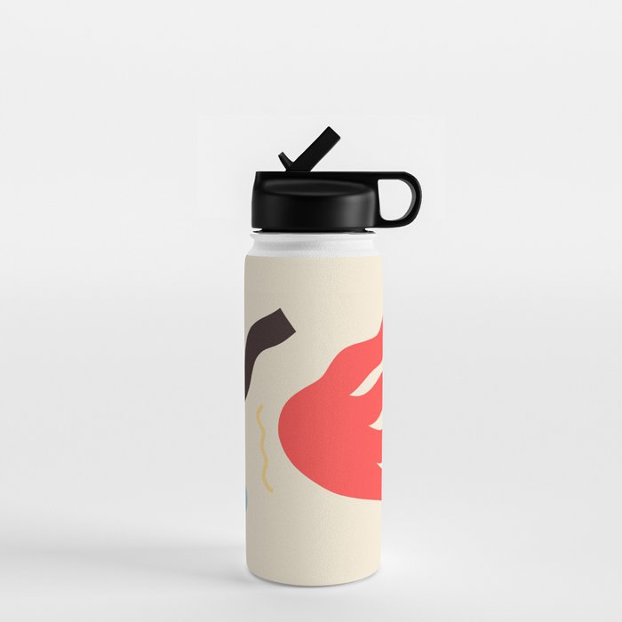 Abstract Portrait Of Anastasia Water Bottle
