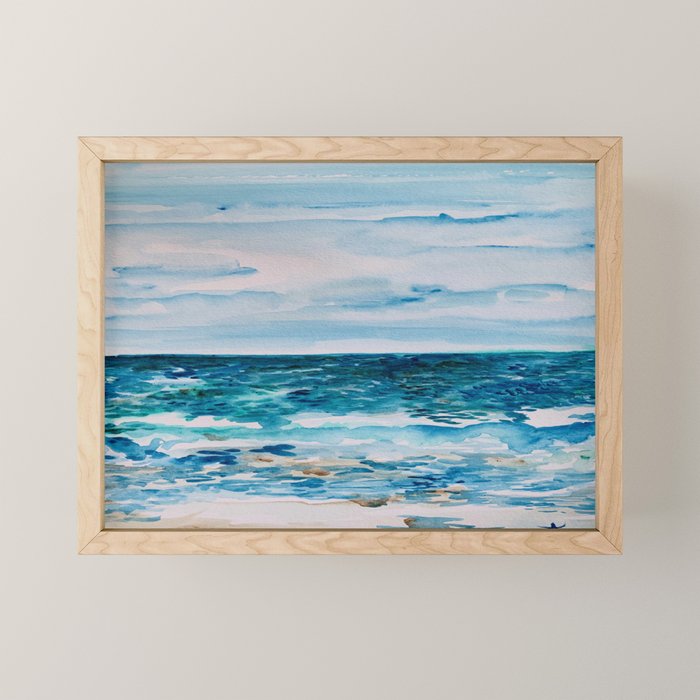 Cabo Beach Mexico Watercolor #1 Mini Art Print