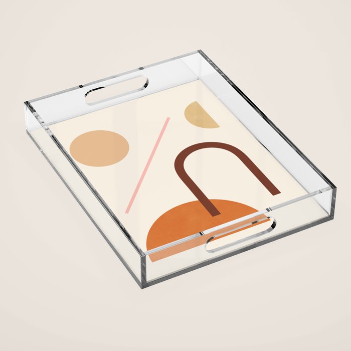 Abstraction_geometric_shape_art_minimalism_001c Acrylic Tray