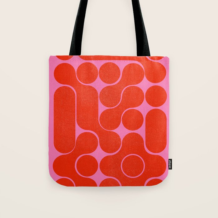 Abstract Mid-Century Shapes No 6 Tote Bag