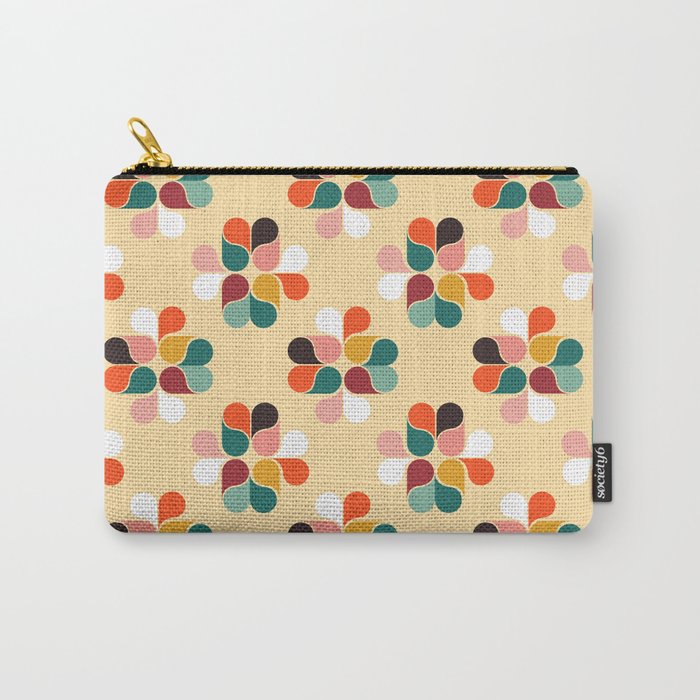 Retro Geometry Pattern No2 Carry All Pouch
