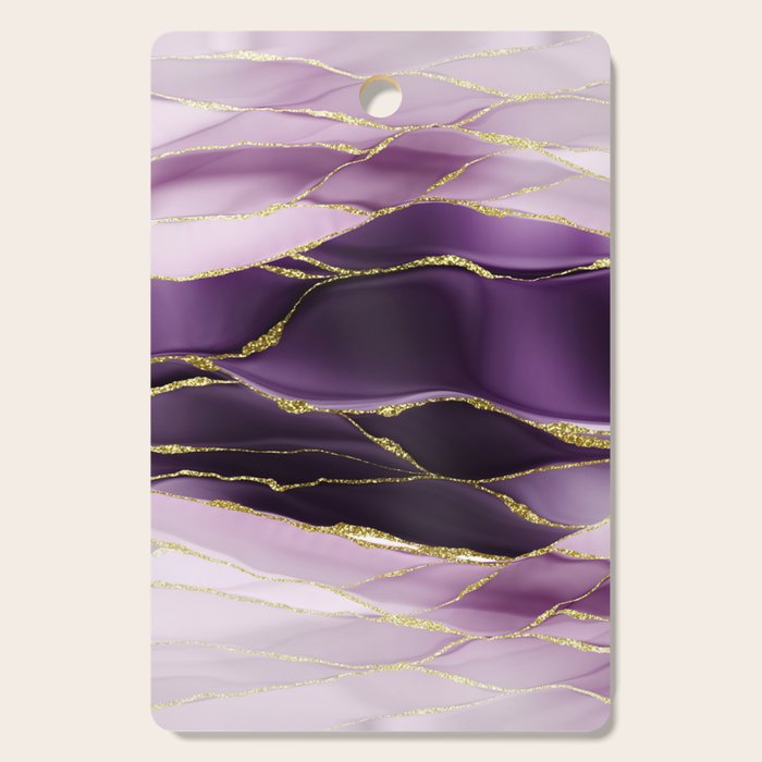 Day And Night Purple Marble Landscape Cutting Board