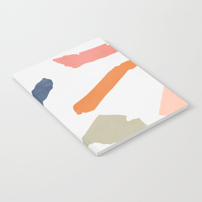 Mix Of Color Shapes Happy Artwork Notebook