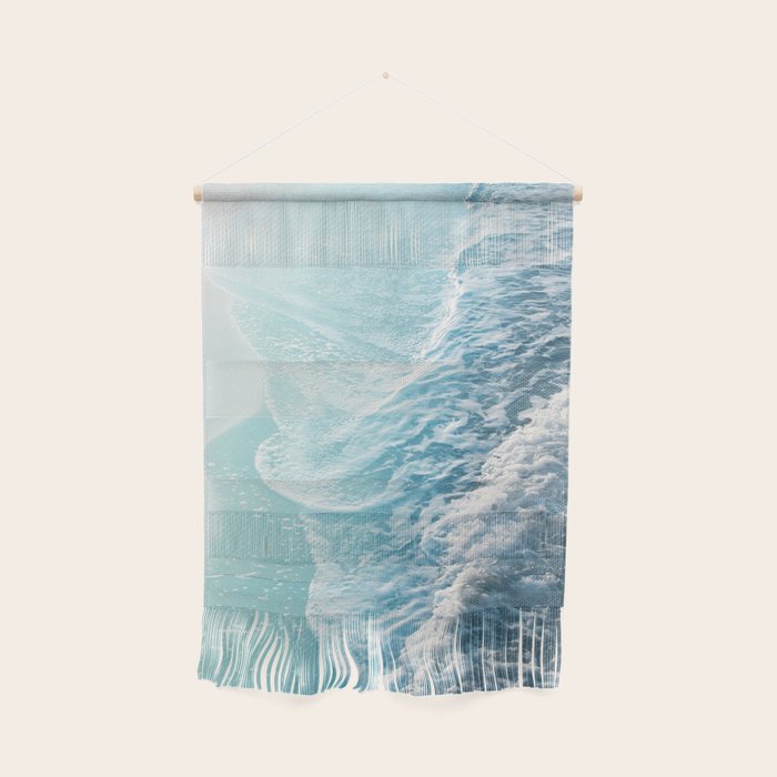 Soft Turquoise Ocean Dream Waves #1 #Water #Decor #Art #Homestorie Wall Hanging
