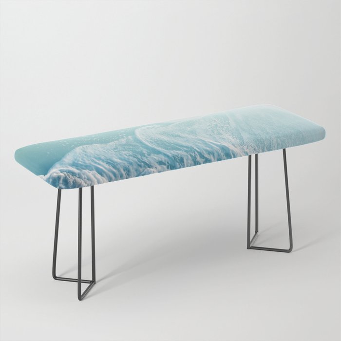 Soft Turquoise Ocean Dream Waves #1 #Water #Decor #Art #Homestorie Bench