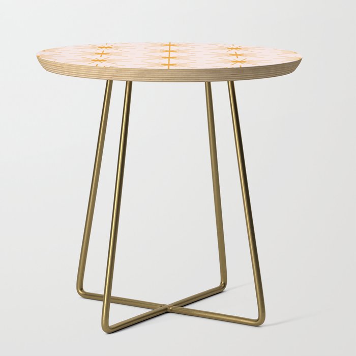 Sun Pattern On Pink Background Side Table