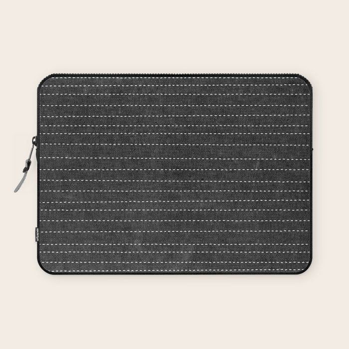 Stitched Stripes - Charcoal Laptop Sleeve