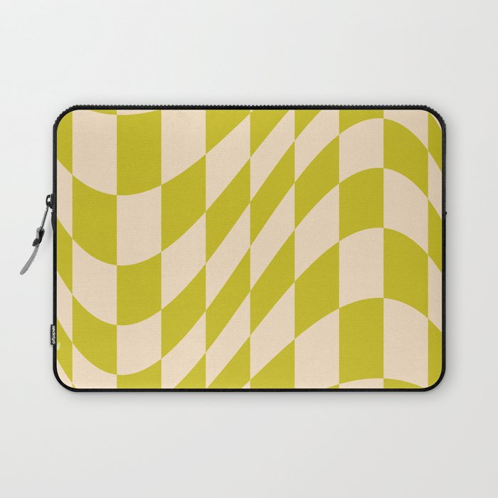 Modern Twenties Green Pattern Laptop Sleeve