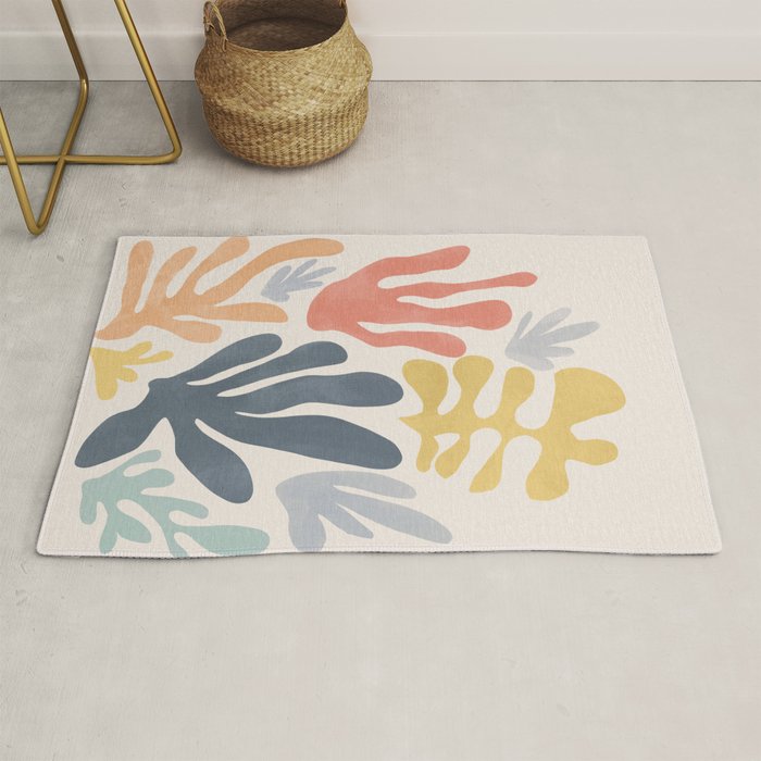 Matisse Cutouts Homage - Abstract Painting Rug
