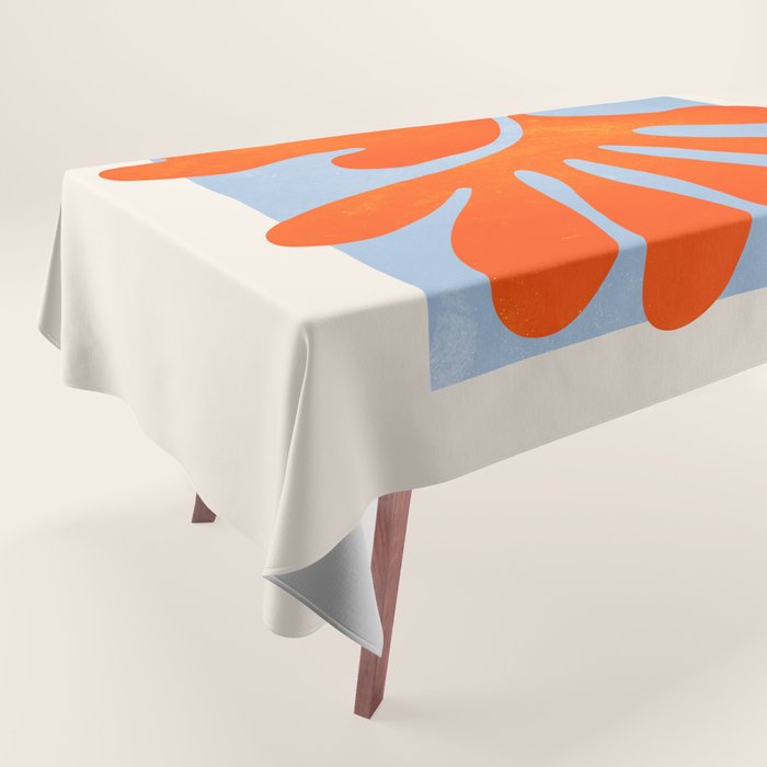 Red Coral Leaf: Matisse Paper Cutouts Ii Tablecloth