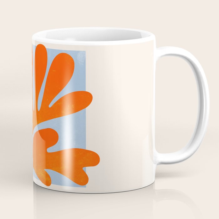 Red Coral Leaf: Matisse Paper Cutouts Ii Coffee Mug