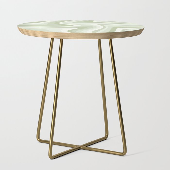 Abstract Wavy Stripes Lxxviii Side Table