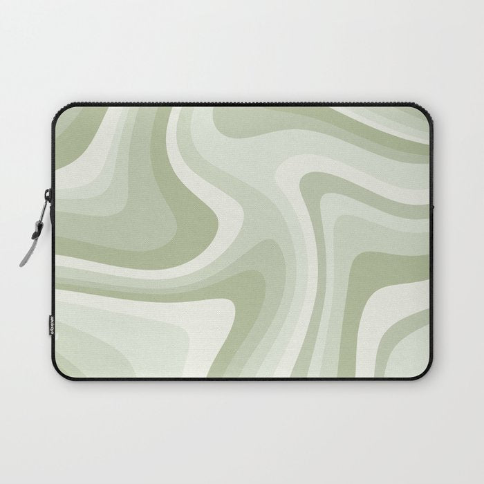 Abstract Wavy Stripes Lxxviii Laptop Sleeve