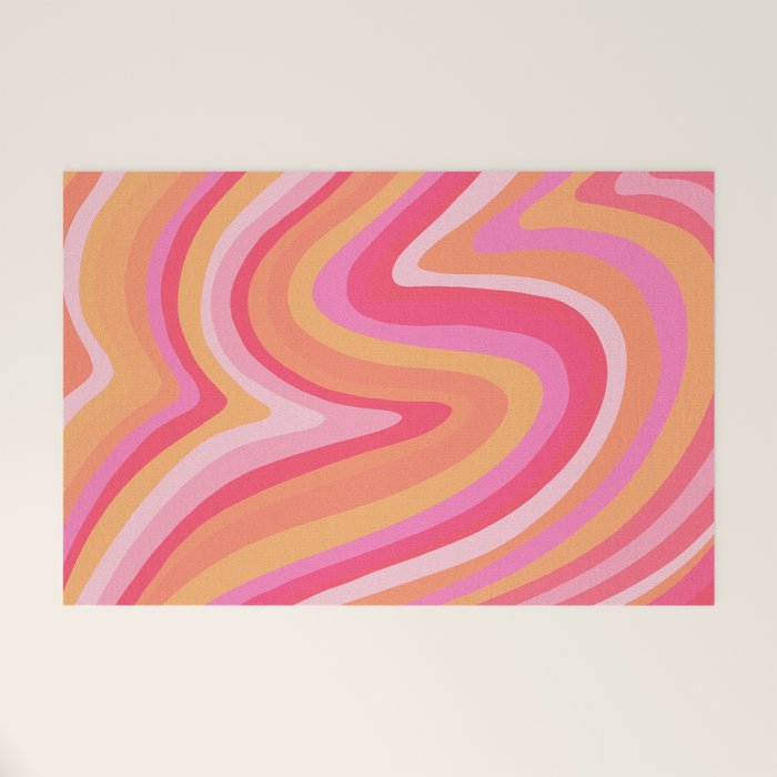 Sunshine Melt - Pink & Peach Palette Welcome Mat